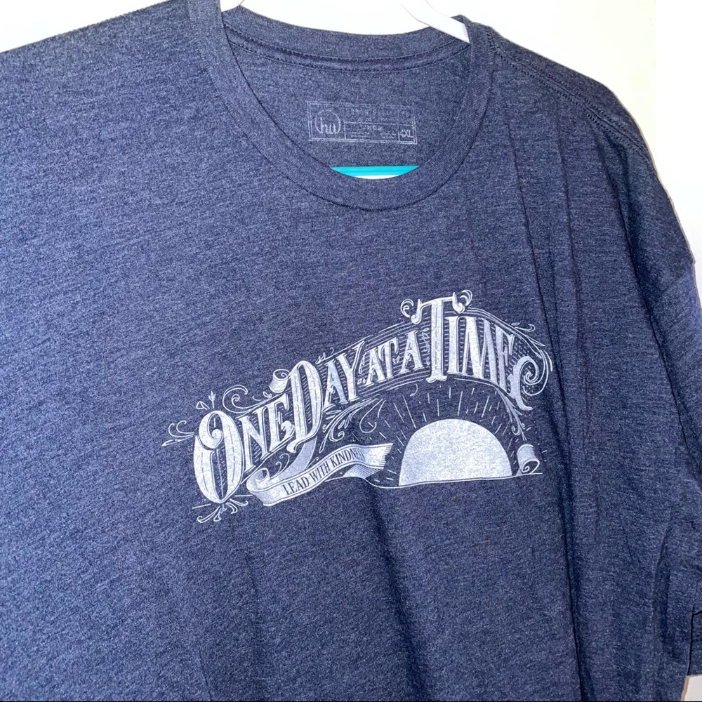 Graphic Tee - Human Unlimited - heathered navy 4x